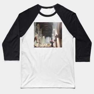 Church Ceiling Baseball T-Shirt